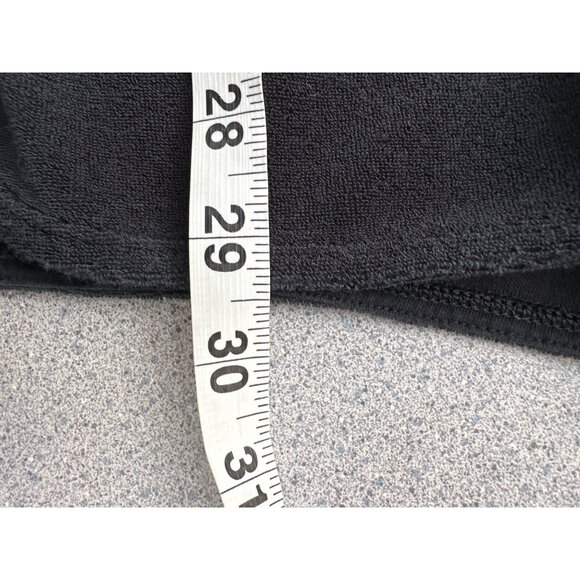 Nike Sportswear Jumpsuit Women Large Shorts Black Terry Sleeveless Stretch Pocke - Picture 9 of 9